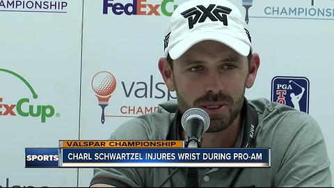 Charl Schwartzel injures wrist during Pro-Am
