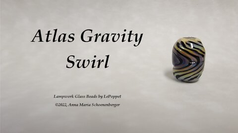 Lampwork Glass Beads: Atlas Gravity Swirl
