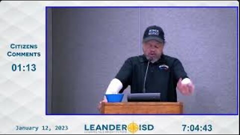 Leander ISD Father Explains Federal Law against Grooming to School Board (01-12-2023)