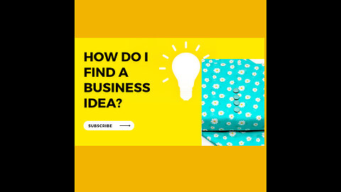 How do find a business idea 💡,?