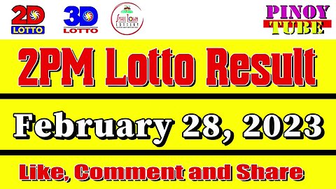 Lotto result today 2pm Feb 28 2023 (STL Included)