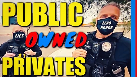 Dumb Cops Tell Lies, Smart Guy Owns & Educates | Duhh.. Public Is Private First Amendment Audit #oof