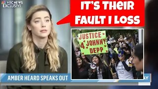 CLIP | Amber Heard Speaks Out | Amber Blames The Jury, The Crowd, and the Internet.
