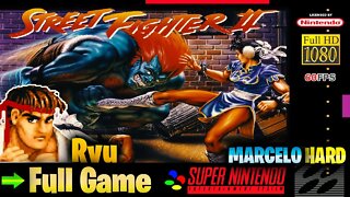 Street Fighter II: The World Warrior: Ryu - Super Nintendo (Full Game Walkthrough)