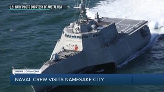 USS Tulsa crew visits namesake city