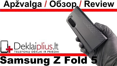 Dux Ducis bril dirbtinės odos dėklas - juodas (Samsung Z Fold 5)