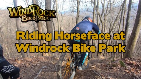 First time hitting Horseface at Windrock Bike Park in Tennessee.