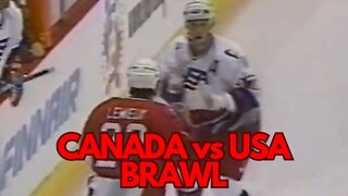 CANADA vs. USA Brawl World Cup: Keith Primeau vs Bill Guerin & Claude Lemieux vs Keith Tkachuk