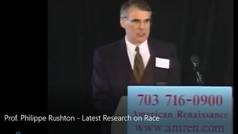 Prof. Philippe Rushton: "Latest Research on Race" Full Lecture
