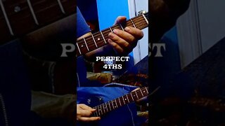 Intervals | Perfect 4hs Played With Distortion On Electric Guitar #Shorts