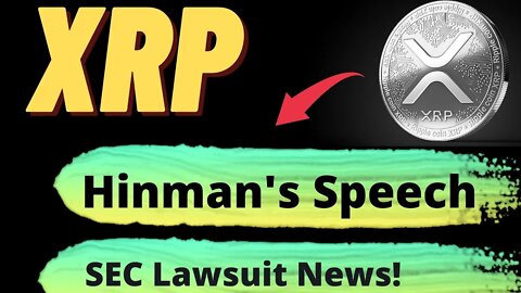NOW! Ripple Wants Hinman Speech | XRP News Today