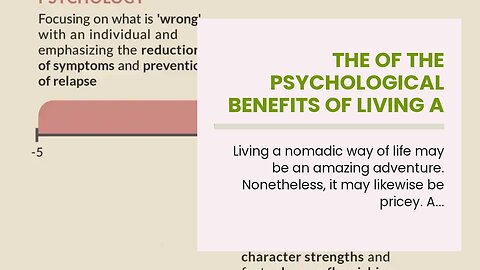 The Of The Psychological Benefits of Living a Life on the Move