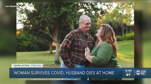 Woman hospitalized with COVID-19 comes home to find husband dead