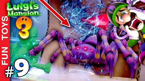 Luigi's Mansion 3 #9 - ARANHA GIGANTE! Invadimos o andar do ESTÚDIO DE CINEMA Fantasmagórico! 🎥🎬😱