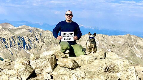 TRUMP MOUNTAIN (Mount Democrat) 14er Hike Alma Colorado Kite Lake With Zippy Blue Heeler Fourteener Climb South Park