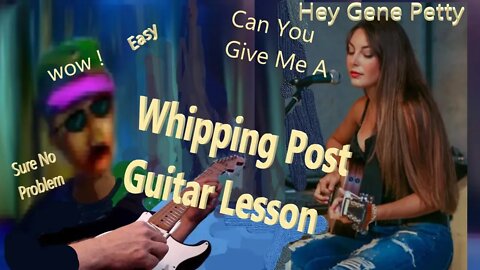 Whipping Post Guitar Lesson | A Dorian Mode | What To Play For Solos