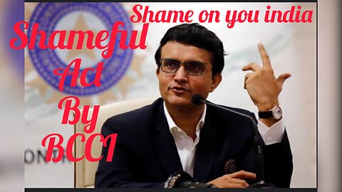 Shameful Act done by India | Shocking News of BCCI 😨