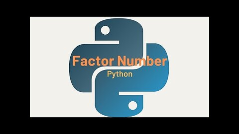 Find Factor Number Using Function In Python-Free Python Course
