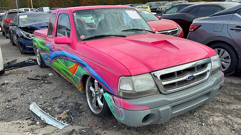 HIT & RUN ACCIDENT IN HER FORD RANGER NOW BEING AUCTIONED OFF *SHE'S PISSED*