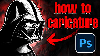 Drawing a Darth Vader Caricature