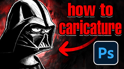 Drawing a Darth Vader Caricature