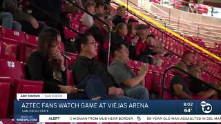 Aztec fans come out to Viejas Arena watch party to see SDSU advance in NCAA Tournament