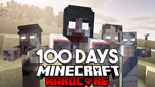 100 Days in a ZOMBIE APOCALYPSE in Minecraft Hardcore