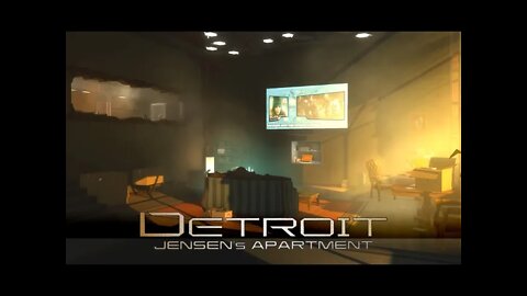Deus Ex: Human Revolution - Detroit: Jensen's Apartment [Home] (1 Hour of Music)