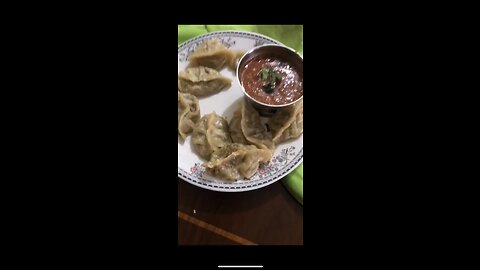 Spicy indian street style momos at home