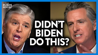 Watch Newsom's Face When Hannity Points Out That Biden Did the Same Thing | DM CLIPS | Rubin Report