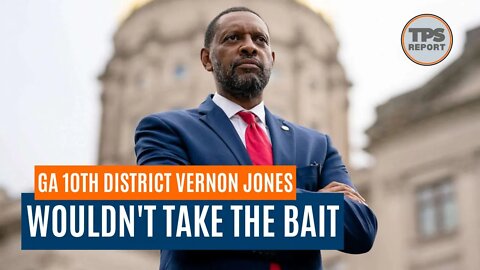 Congressional Candidate Vernon Jones wouldn't take my bait.