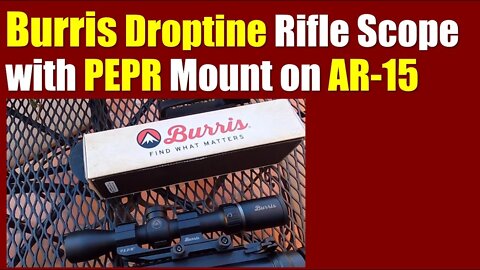 Burris Scope for AR-15 Rifle with PEPR Mount - Affordable and Durable Optics with Lifetime Warranty