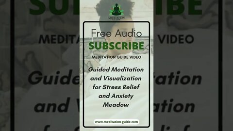 Guided Meditation and Visualization for Stress Relief and Anxiety Meadow #shorts