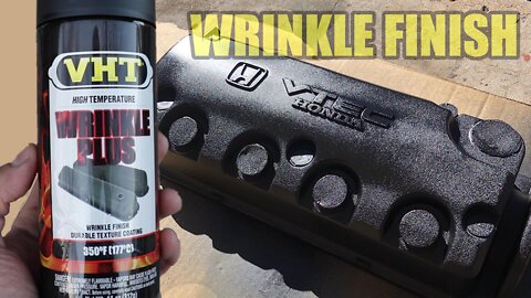 WRINKLE Black Valve Cover