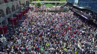 2021-11-20: WA Peacemakers Freedom Rally, Forrest Place, Perth (Drone Footage)