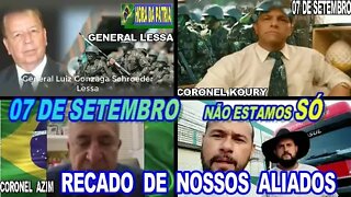 07 DE SETEMBRO É NÓS, VEJA RECADO DE NOSSOS ALIADOS.