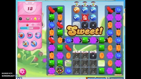 Candy Crush Level 2296 Audio Talkthrough, 3 Stars 0 Boosters