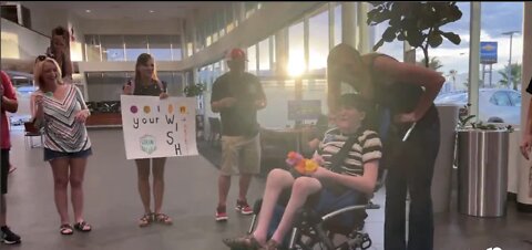Make-A-Wish® Southern Nevada gifts all-terrain wheelchair to local teen with nervous system disorder