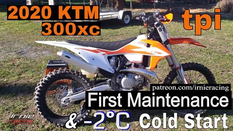 2020 KTM 300 XC TPI "First Maintenance & -2°C Cold Start" | Irnieracing