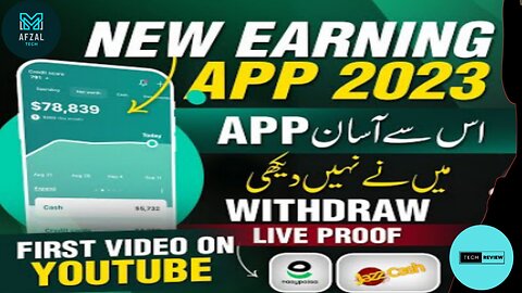 Jazzcash Easypaisa Earning App I Online Earning via Easy Tasks Earn Money Online by M AFZAL TECH