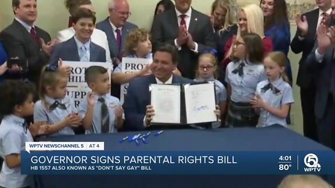 Florida's governor signs controversial 'Parental Rights In Education' bill into law
