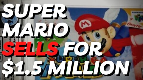 Nintendo's Super Mario 64 from 1996 sells for $1.56 million