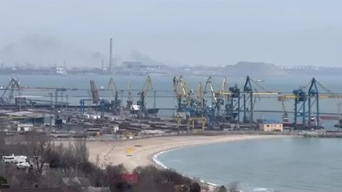 LIBERATED Mariupol Port . Εarly Morning on the Hill of Mariupol (P1)
