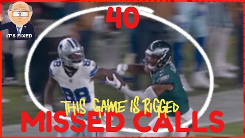 40 MISSED CALLS - Was the EAGLES vs COWBOYS game RIGGED? #nflreaction 2023 #Eagles #Cowboys #ref