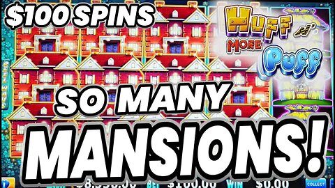 ALMOST IMPOSSIBLE! 🚧 DOZEN GOLD MANSIONS PLAYING HIGH LIMIT HUFF N MORE PUFF!!!