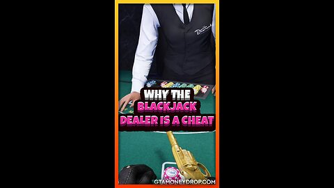 Why the blackjack dealer is a swindler | Funny #GTA clips Ep 569 #game #gtaonline