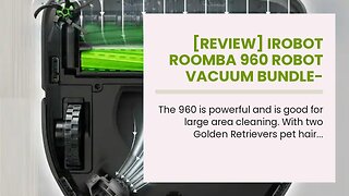 [REVIEW] iRobot Roomba 960 Robot Vacuum Bundle- Wi-Fi Connected, Mapping, Ideal for Pet Hair (+...