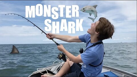 MONSTER SHARK FISHING - TOWED out to SEA! HD