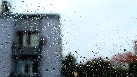Rain Sound On Window | Heavy Rain for Sleep, Study and Relaxation, Meditation