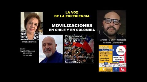 MOVILIZACIONES EN CHILE Y EN COLOMBIA... CIUDADANOS A LA CALLE